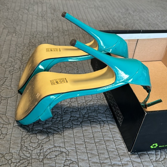 Michael Antonio teal stiletto heels - Picture 7 of 8